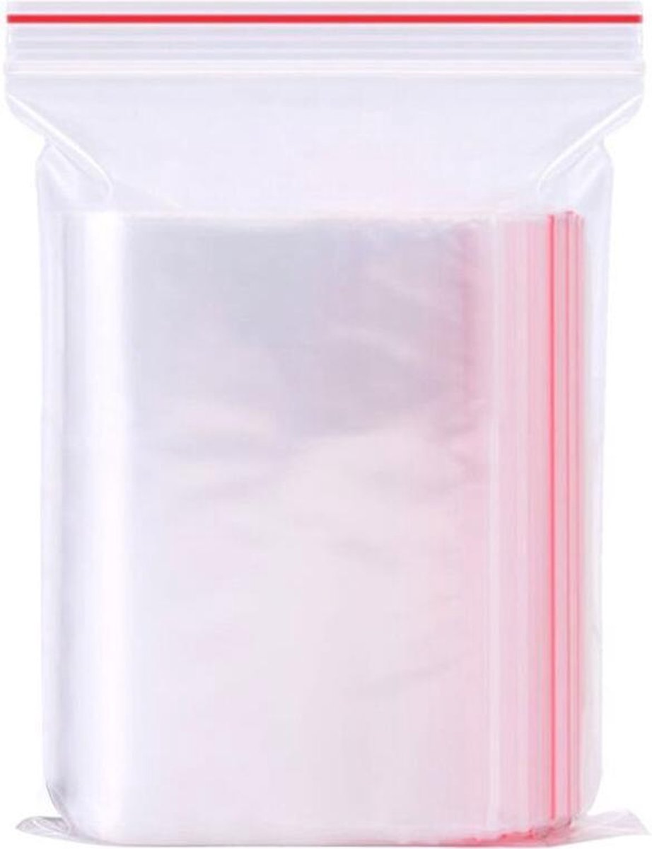 WiseGoods - Herbruikbare Gripzakjes - 100 Stuks Gripzakjes - Hersluitbaar - Zakjes - Transparant - 5x7 cm - 50 x 70 mm
