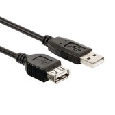 Valueline USB naar USB verlengkabel - USB2.0 - 1 meter