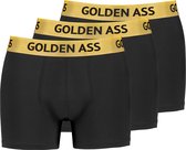 Golden Ass - 3-Pack heren boxershort zwart L