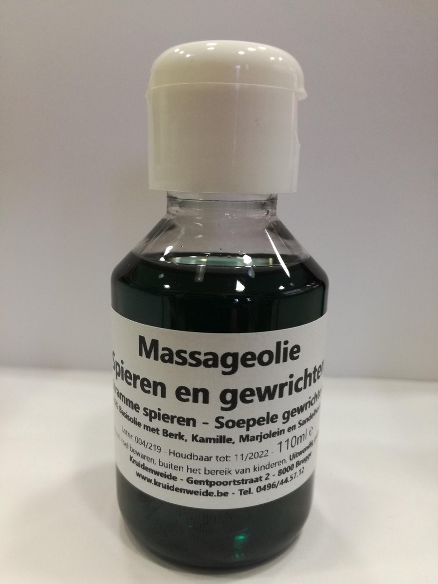 Goedkoopste Kruidenweide Massageolie Spieren en gewrichten - Flip top 110 ml