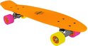 Nijdam Kunststof Skateboard 22.5" - Flipgrip-board - Fluororanje/Fuchsia/Fluorgeel