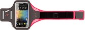 Avento Smartphone Sport Armband Lichtgewicht - Grijs/Fluorroze