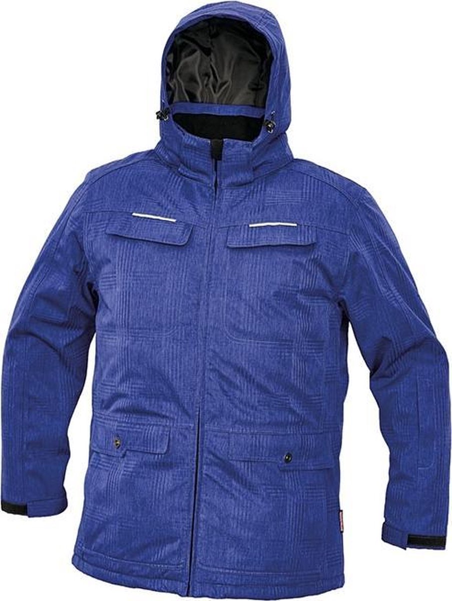 Heren winterjas Olza korenblauw M