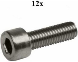 Bofix Inbusbout M8 X 30mm Rvs 12 Stuks