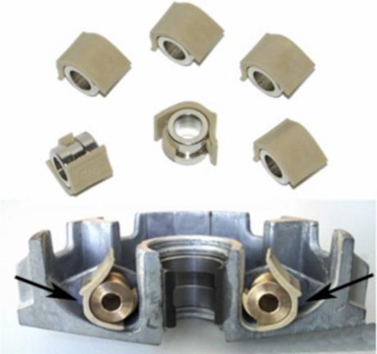 Variorollen 10.0gr maat 16x13mm tech pulley