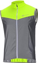 KW® Reflecterend vest met 360° reflectie | Winddicht vest voor fietsen en hardlopen met ademende stof met zak aan achterzijde | Verhoogde veiligheid in het verkeer | Polyester