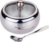 Kinghoff Suikerpot - RVS