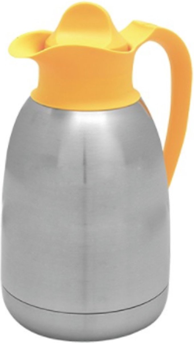 Isoleerkan voor thee 1.5 L (geel) met draaiknop - EMGA