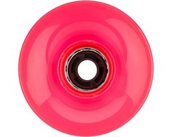 Nijdam LED Wielen voor Flip Grip Board - 60 x 45 mm - Fluorroze/Paars
