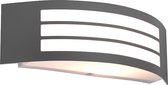 QAZQA sapphire - Moderne Wandlamp voor buiten - 1 lichts - D 90 mm - Donkergrijs - Buitenverlichting