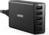 Anker PowerPort 5 Poorts USB 40W Thuislader Zwart