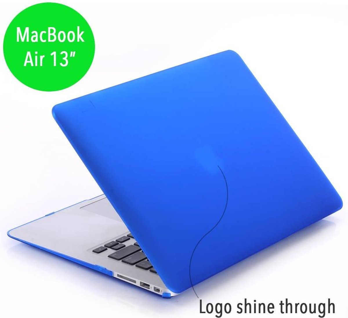 Lunso - hardcase hoes - MacBook Air 13 inch (2010-2017) - mat blauw