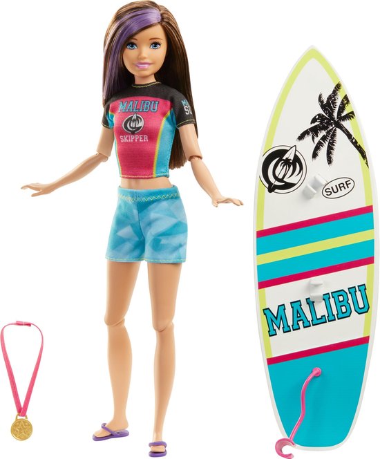 middag Aja Atletisch Barbie Dreamhouse Adventures Surfer Skipper (23 cm) - Barbiepop | bol.com