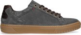 Manfield - Heren - Suède grijze sneakers - Maat 41