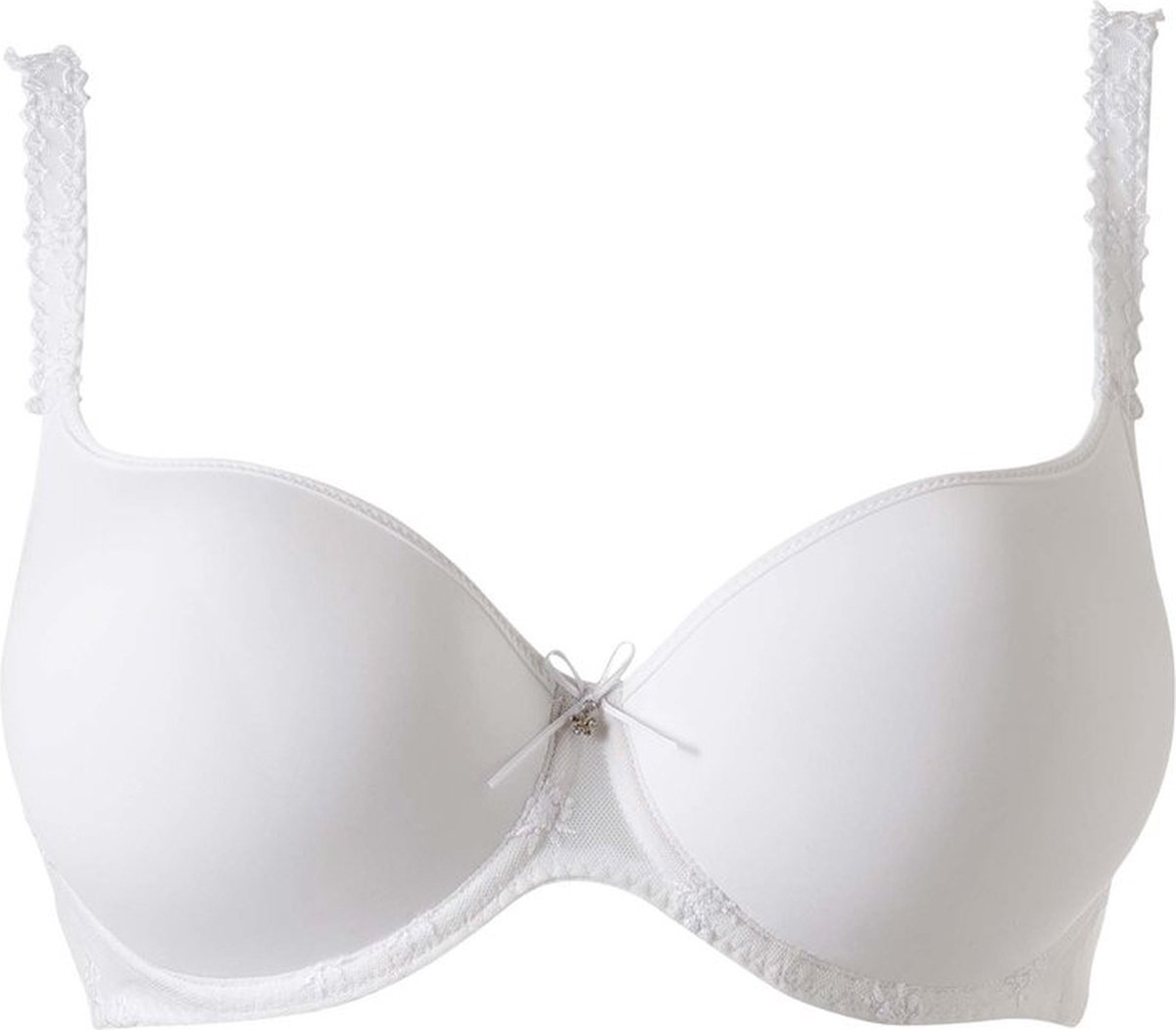 Louisa Bracq Chantilly Wit - Voorgevormde bh Maat: 90B