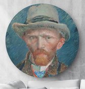 HIP ORGNL Schilderij Zelfportret Vincent van Gogh - ⌀60cm - Wandcirkel