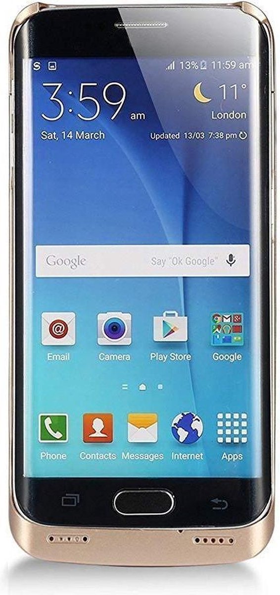 S6 Edge+-batterijhouder Coolead 4200 Mah Draagbare Opladerbehuizing Externe Batterij Power Bank-oplader Met Standaard Voor Samsung Galaxy ... – foto 5