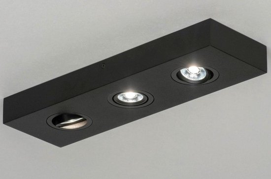 Slaapzaal Serie van Verdeel Lumidora Opbouwspot 73302 - 3 Lichts - Ingebouwd LED - 9.0 Watt - 900 Lumen  - 2700... | bol.com