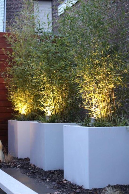 Adezz Senzzo plantenbak van aluminium wit 47 x 47 50 cm | bol.com