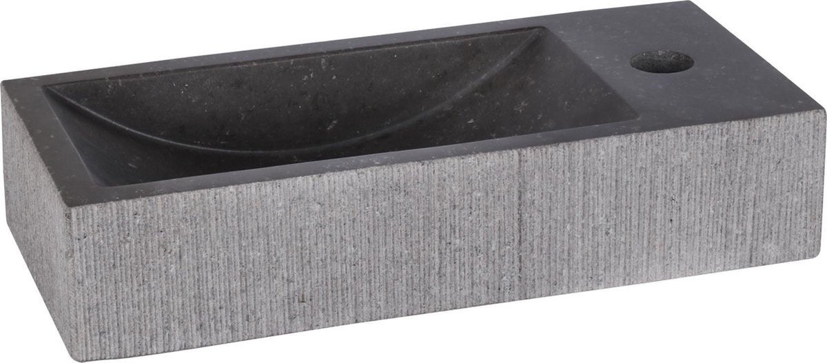 DIFFERNZ RIBBLE FONTEIN 38X18X8CM BOMBAI BLACK