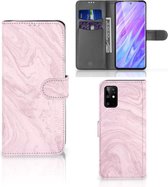 Samsung Galaxy S20 Plus Bookcase Marble Roze