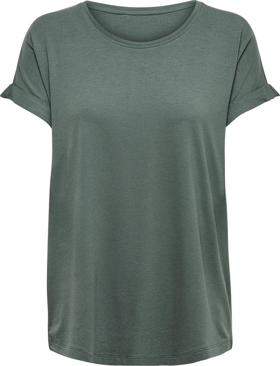 gas Bestrating openbaar ONLY T-shirt met lange mouwen groen L | bol.com