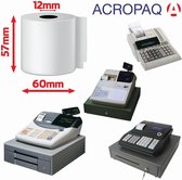 ACROPAQ Thermische kassarol 57x60x12 42m - 50 stuks * BPA Vrij *