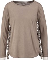 Replay soepele longsleeve met franjes - Maat  S