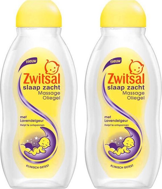 Zwitsal Slaap Zacht Massage olie gel Lavendel - 2 x 200 ml - baby