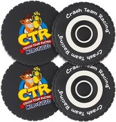 Crash Team Racing Tyre Coasters 4 Pack