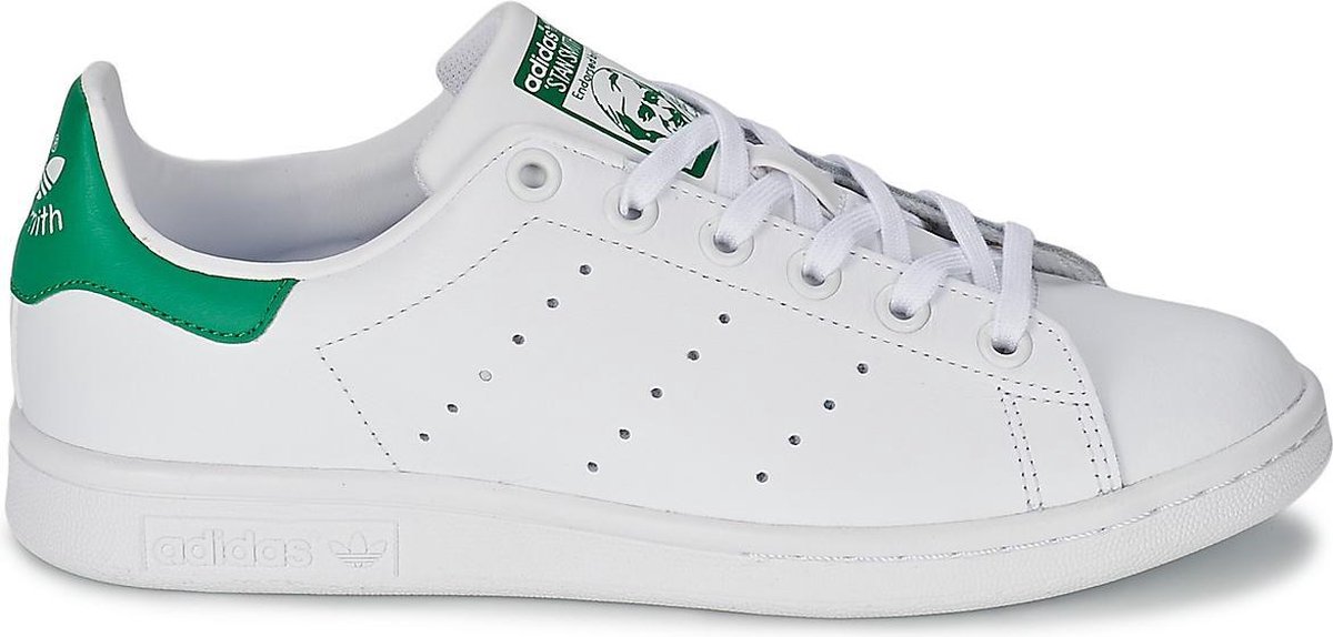 4054075325021 UPC Adidas | Adidas Stan Smith J Scarpe Da Basket Unisex  Bambini Bianco (footwear White / Footwear White / Green) 37 1 / 3 Eu