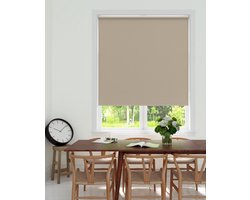 Decosol Rolgordijn Verduisterend - Linnenlook Zand (3651) - 180 x 190 cm