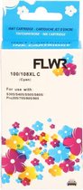 FLWR - Inktcartridge / 100XL / Cyaan - Geschikt voor Lexmark