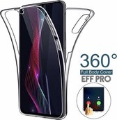 SAMSUNG Galaxy Note 10 Dual TPU Case Transparant 360° Graden. Optimale Siliconen bescherming Voor- en Achterkant (2 in 1) - Eff Pro