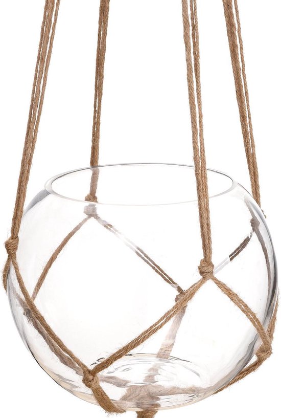 Stijlvolle Plantenhanger Set van 3 Touw / Macramé