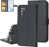 Samsung Galaxy Note 10 Zwart bookcase hoesje