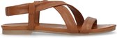 Sacha - Dames - Cognac kleurige sandalen - Maat 39