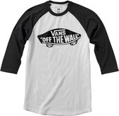 Vans OTW Raglan Heren T-shirt - White/Black - Maat S