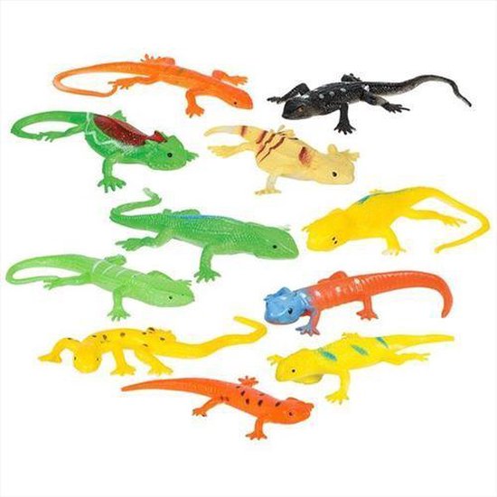 20 stuks elastische gekko-poppen, leuk raamkruiper kleverig