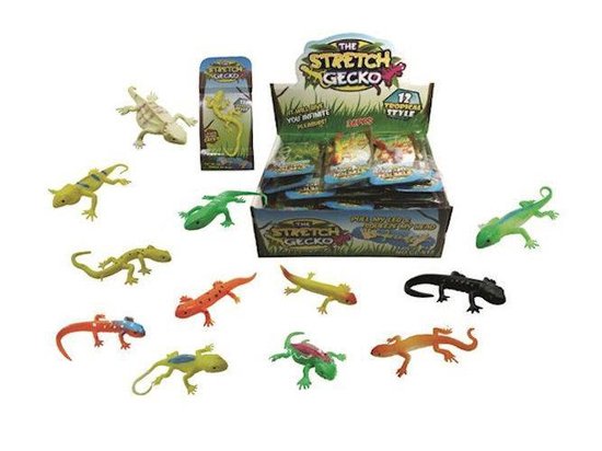 Sticky Gecko – 20-Pack Rekbare Kleverige Hagedis Speeltjes