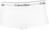 Calvin Klein dames Modern Cotton hipster slip - boyshort - wit - Maat: XL