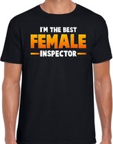 Im the best female inspector t-shirt zwart voor heren S