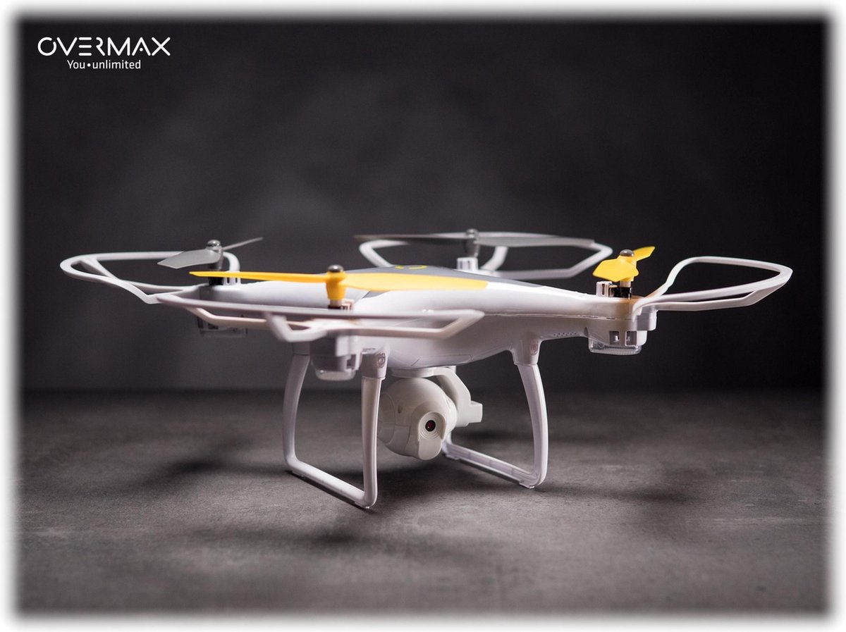 Overmax X-bee Drone 3.3 Wifi met Gimbal - incl 3 accu's - wit/grijs |  bol.com