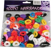 600x Nœuds à cheveux de différentes couleurs - Petits élastiques souples sans métal - Accessoires pour cheveux