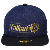 Fallout 76 Logo Badge Snapback Cap Pet Blauw - Officiële Merchandise
