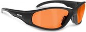 Bertoni antifog AF152D zwarte motorbril oranje glas