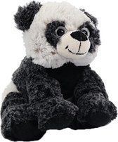 Knuffel pluche panda zittend 17 cm