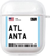 AirPods Case Cover City - Bescherm hoes - Atlanta - Geschikt voor Apple AirPods 1 & 2 - gerrey.