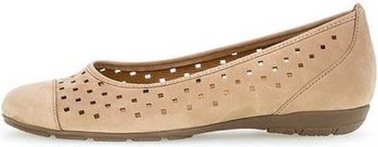 Gabor 44.169.11 Dames Ballerina - Beige - Maat 42 | bol.com