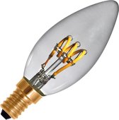 Segula 50521 LED-lamp Energielabel A (A++ - E) E14 Kaars 2.7 W = 9 W Warmwit (Ø x l) 35 mm x 100 mm Dimbaar 1 stuk(s)